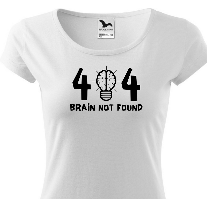 Fenomeno Dámské tričko Brain not found - bílé
