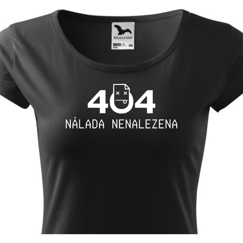 Fenomeno Dámské tričko Nálada nenalezena - černé