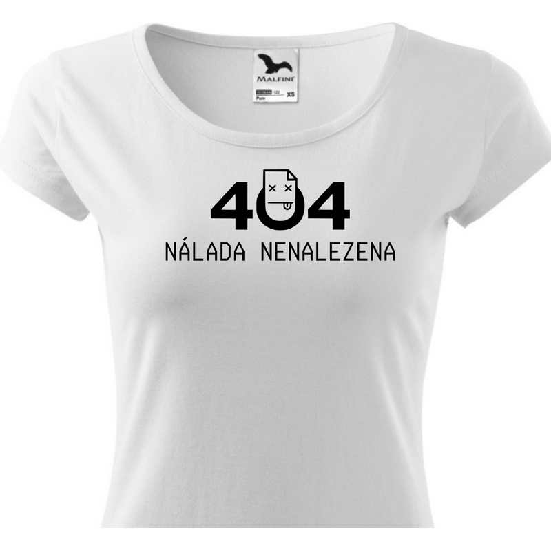 Fenomeno Dámské tričko Nálada nenalezena - bílé