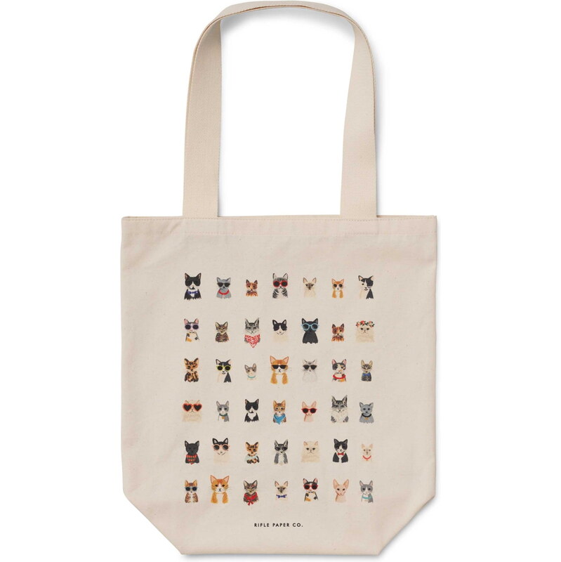 Rifle Paper Co. Plátěná taška Tote Cool Cats