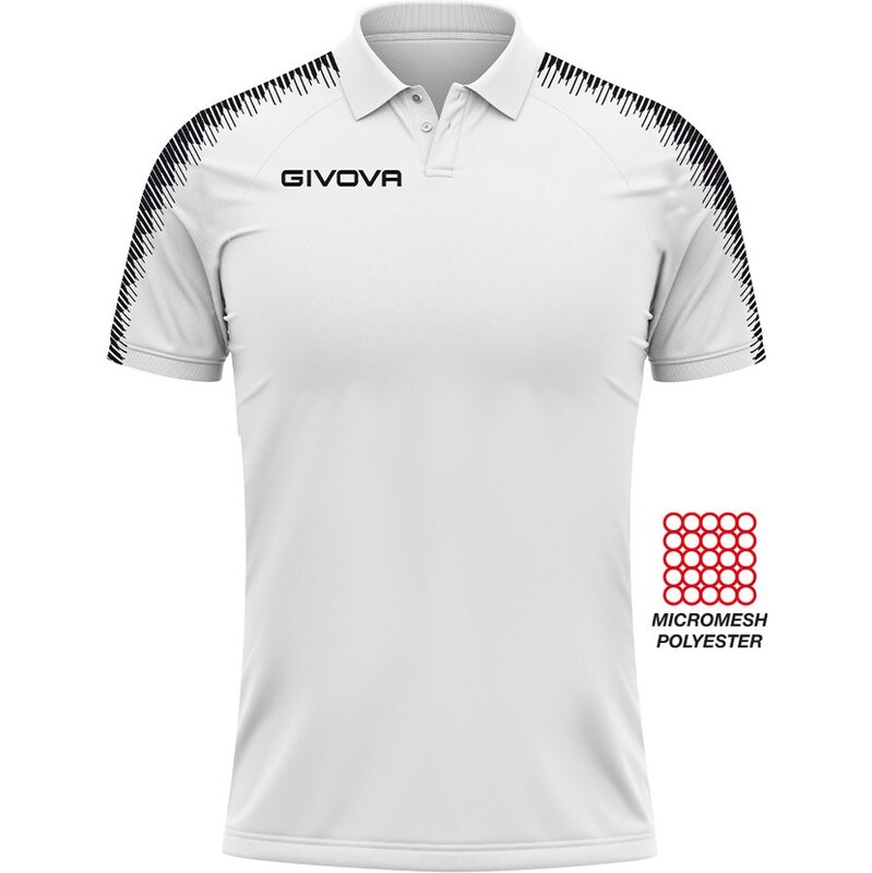 Polo triko Givova Polo Club White M