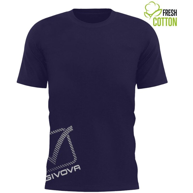 Bavlněné triko GIVOVA Reflective Navy M 109626779