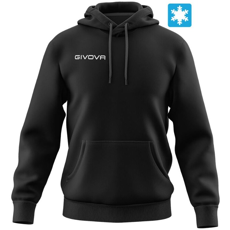 Bavlněná mikina GIVOVA Hoodie Black 2XL 109627006