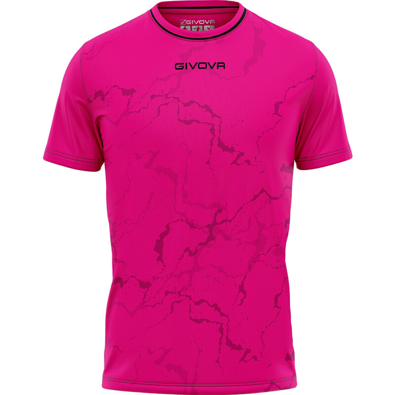 Sportovní triko GIVOVA Grafite Fuchsia-Black L