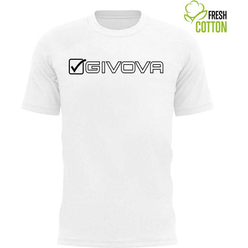 Bavlněné triko GIVOVA Mondo white 2XL 109627506