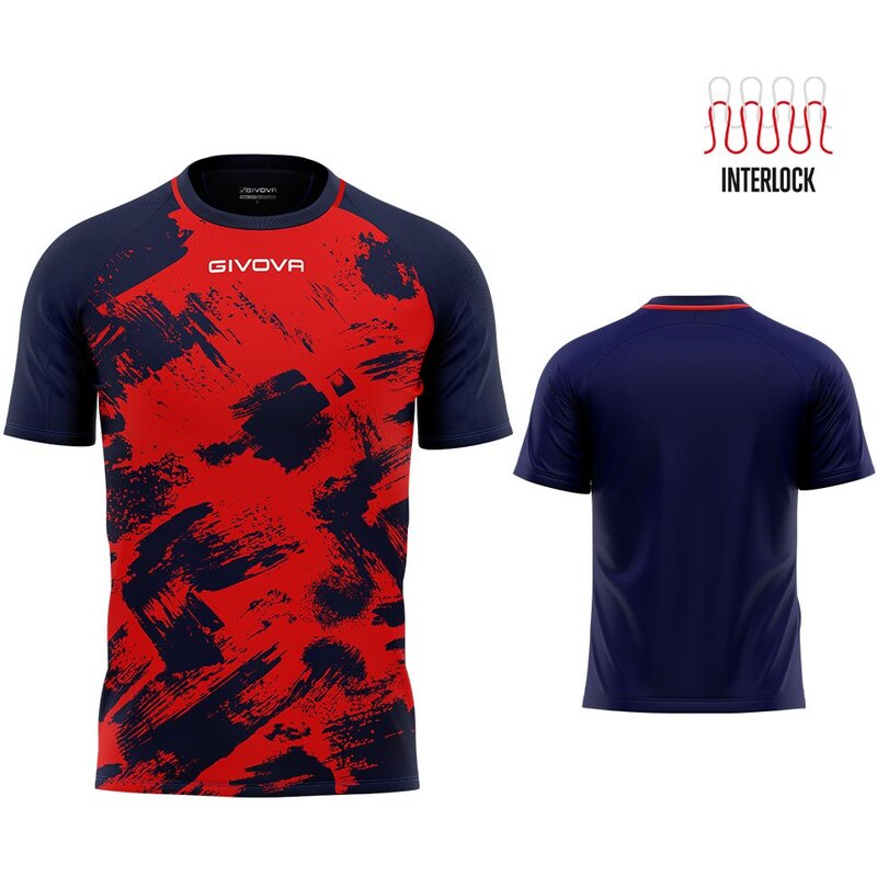 Sportovní triko Givova Art Interlock Red-Blue L