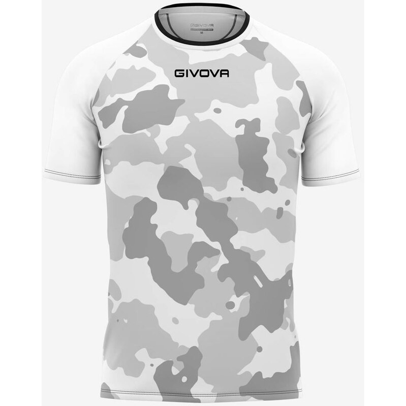 Pánské triko GIVOVA Army White-Grey L