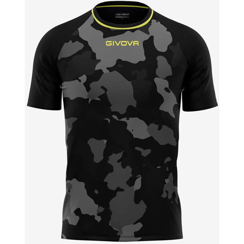 Pánské triko GIVOVA Army Black-Grey L