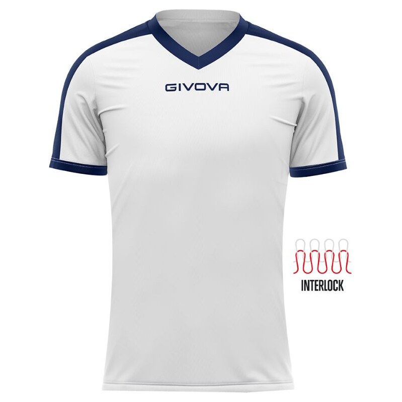 Sportovní triko GIVOVA Revolution White-Blue 2XL