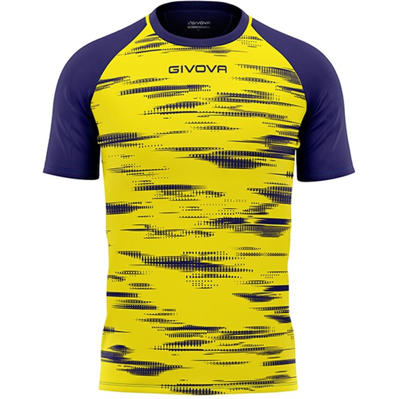 Sportovní triko GIVOVA Pixel blue-yellow 2XL