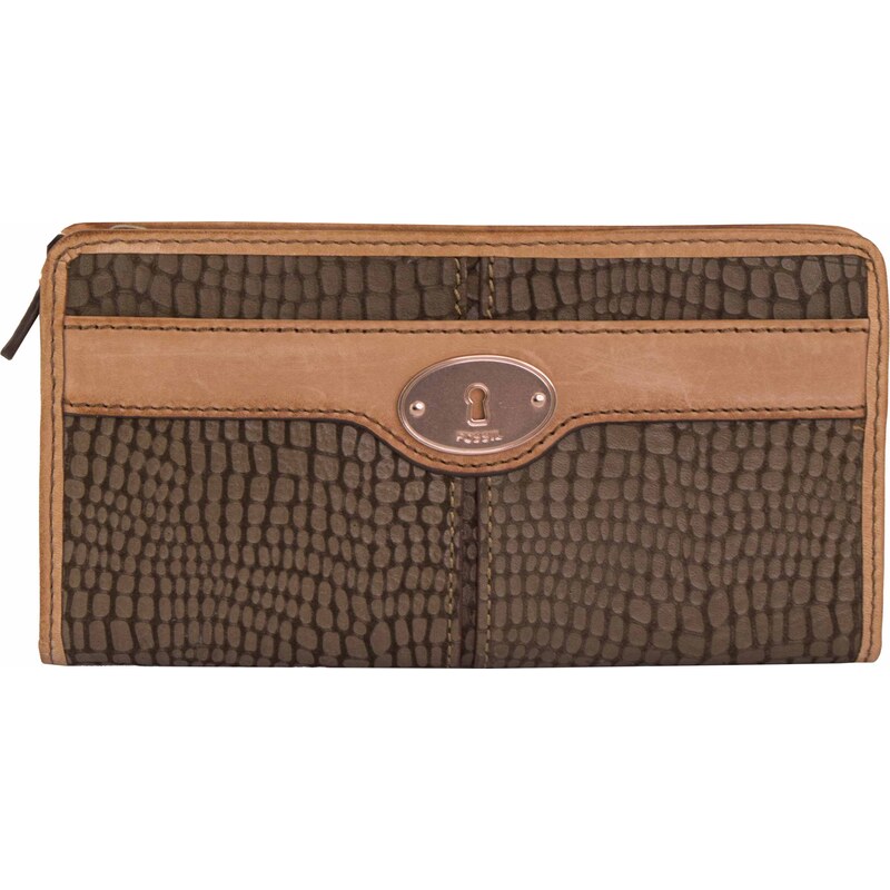 Dámská peněženka Fossil Leather Wallet Maddox Grey šedá 109629010