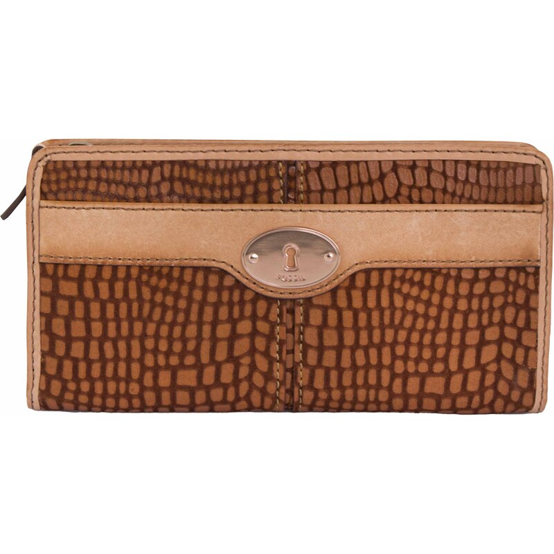 Dámská peněženka Fossil Leather Wallet Maddox Brown hnědá 109629046