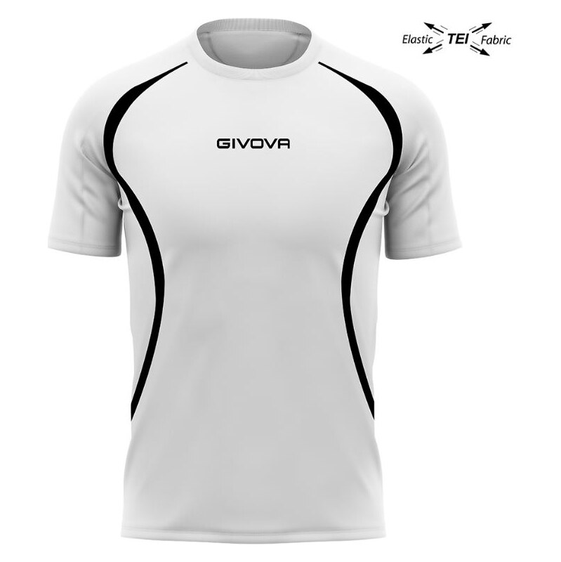 Běžecké triko unisex GIVOVA Running White-Black S 109629058