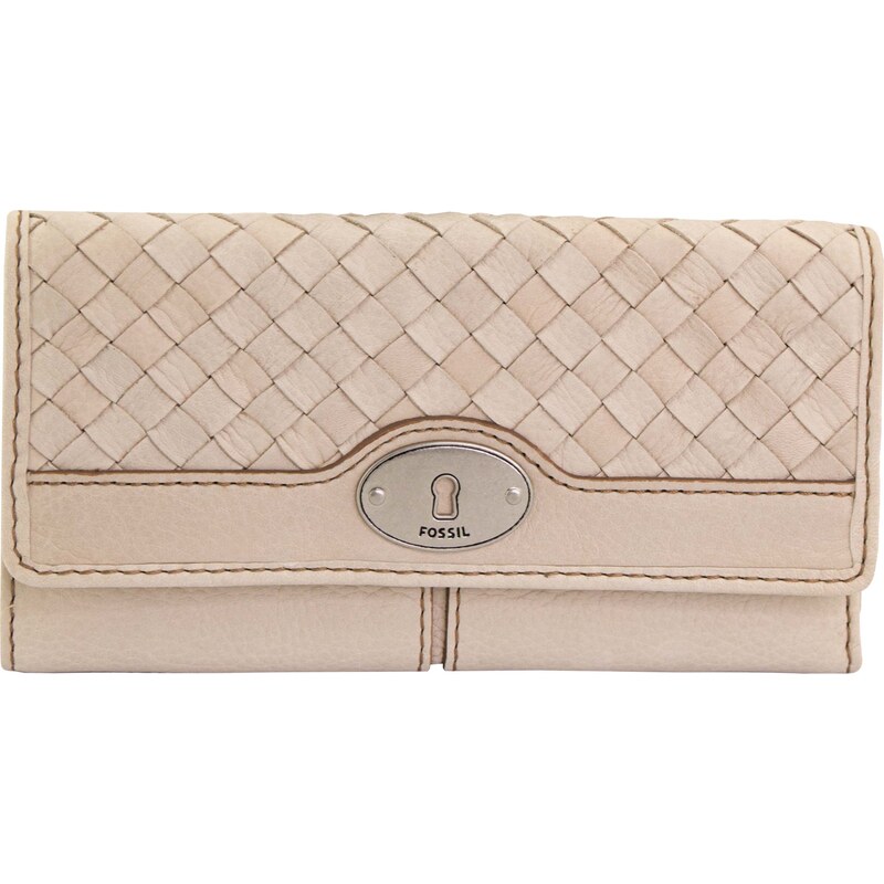 Dámská peněženka Fossil Wmns Leather Wallet Maddox krémová 109629064