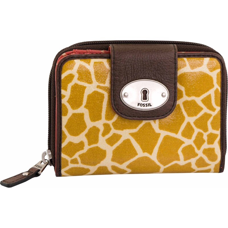 Dámská peněženka Fossil Wmns Leather Wallet Key-Per Canvas Multifuncti 109629067