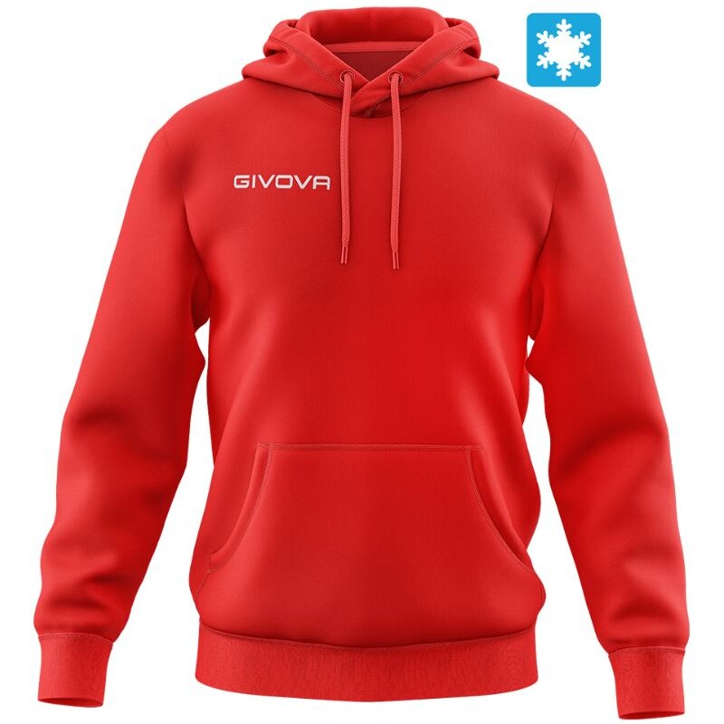 Bavlněná mikina GIVOVA Hoodie Red 3XL 109629466