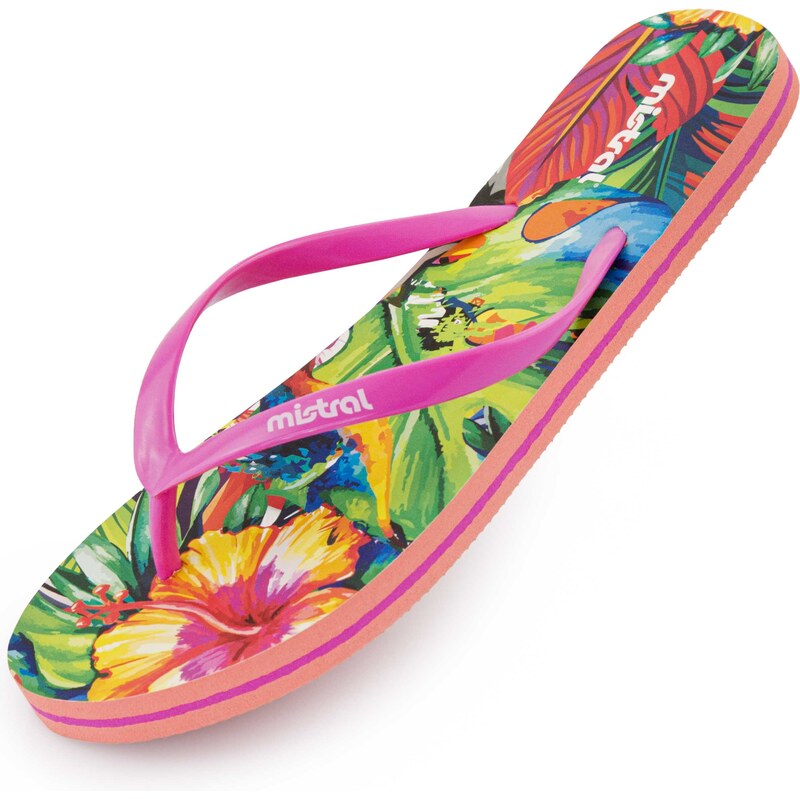 Mistral Multiflower dámské žabky, růžová 38