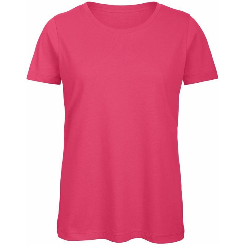 Dámské triko B&C Inspire pink M 109631076