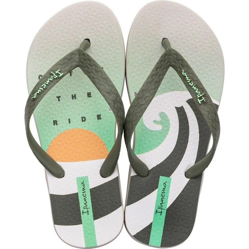 Dětské žabky IPANEMA Jr. Flip Flop Beige-Green 35-36