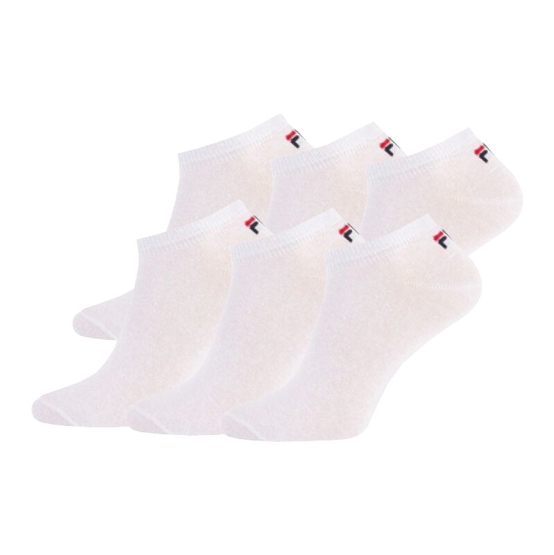 Ponožky FILA Sneaker Sock 6-pack Unisex white 43-46
