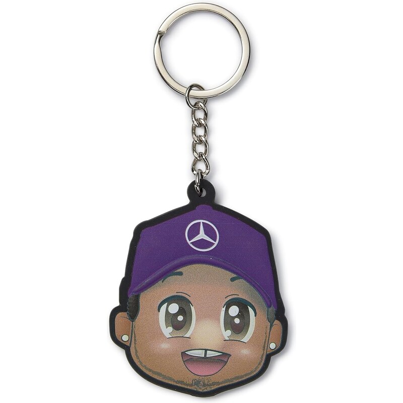 Přívěsek Mercedes Mapf1 FW LH Caricature Keyring Neon Yellow 109631374