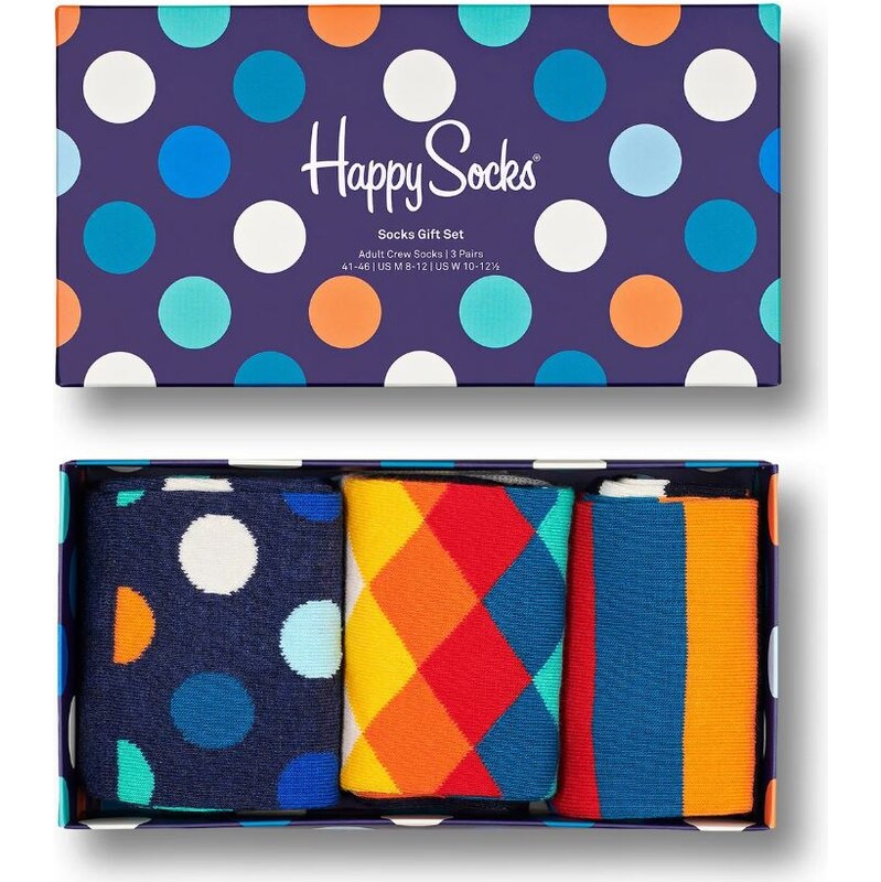 Happy Socks 3-Pack Classic Multi-color Socks Gift set 36-40 109631467