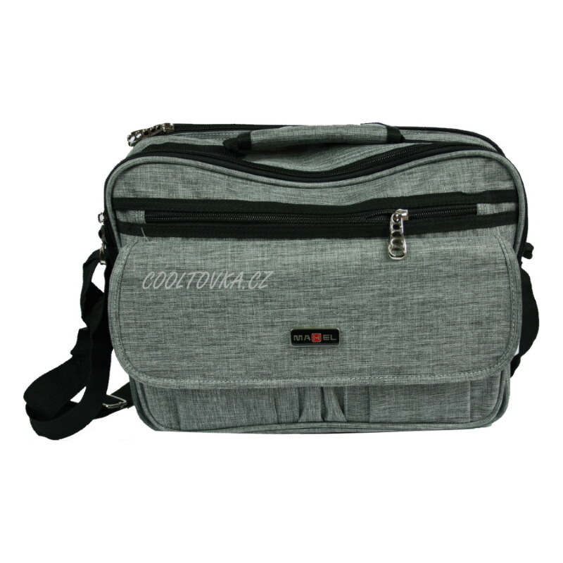 Pánská crossbody taška přes rameno šedá - Mahel 8502-MH