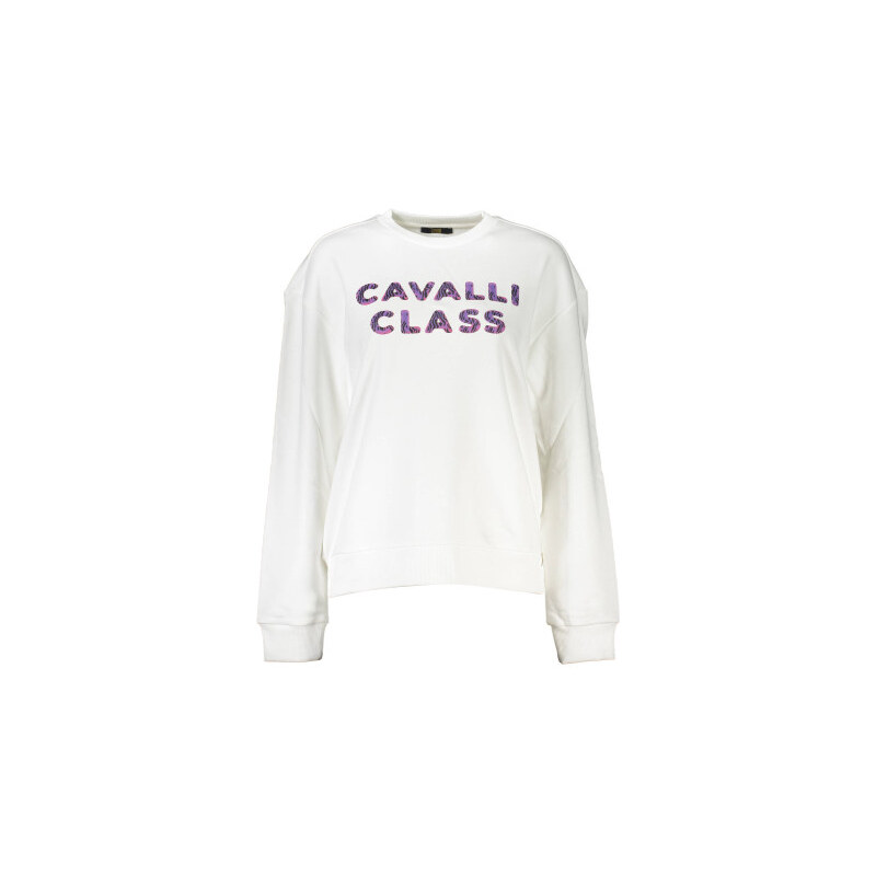 Dámská mikina bez zipu CAVALLI CLASS - Bílá - XL 109636571