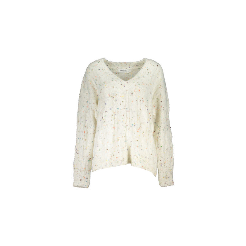 Dámský svetr DESIGUAL - Bílý - XL 109636858