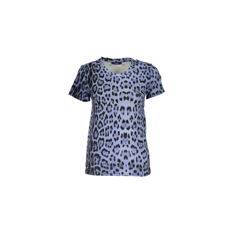 Dámské tričko s krátkým rukávem CAVALLI CLASS - modré - M 109637162