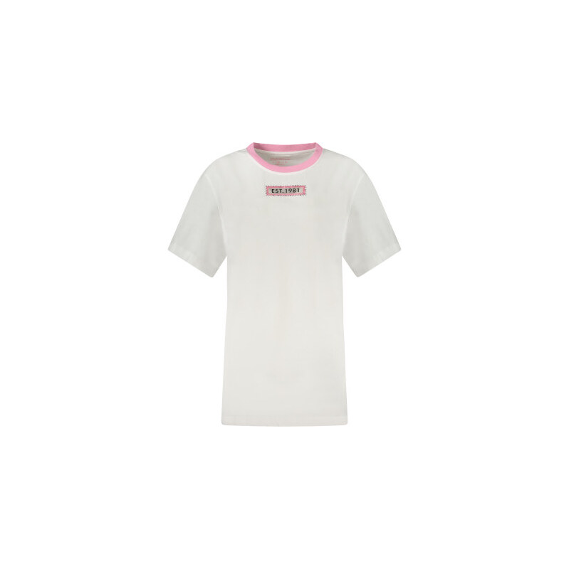 Dámské tričko s krátkým rukávem GUESS JEANS - Bílé - XS 109638041