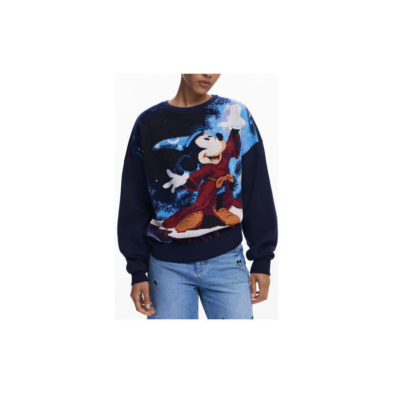 Dámská mikina bez zipu DESIGUAL - Modrá - S 109639465