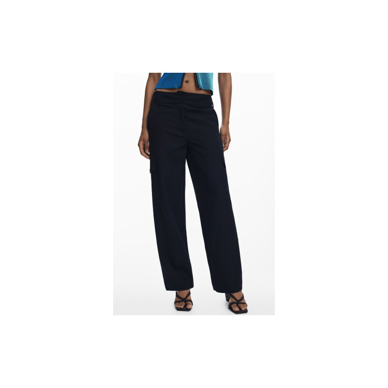 Desigual Pantalone Donna Nero Černá - S 109639489