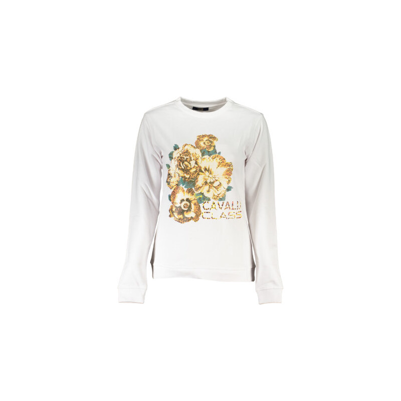 Dámská mikina bez zipu CAVALLI CLASS - Bílá - 2XL 109639850