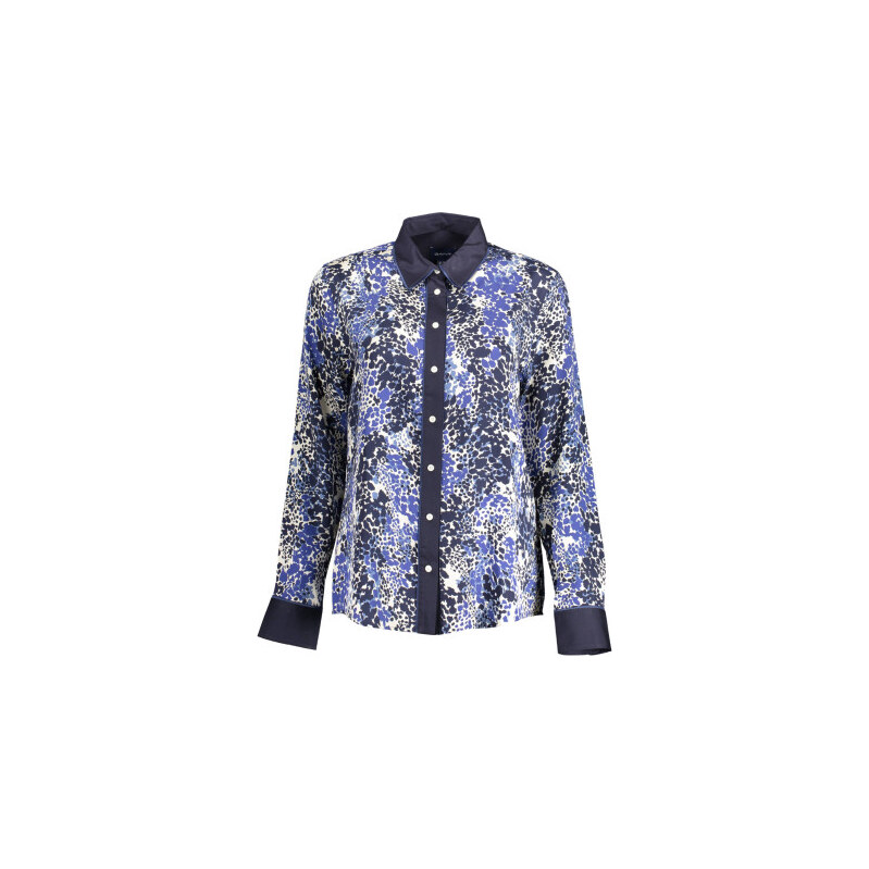 Gant Camicia Maniche Lunghe Donna Blu Modrá - 36 109640125