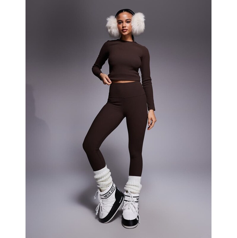 ASOS 4505 Ski & Snow ASOS 4505 Ski thermal ribbed fleece back base 114745686