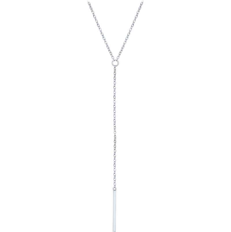 MINET Elegantní stříbrný náhrdelník tyčka JMAS0312SN47 109641554