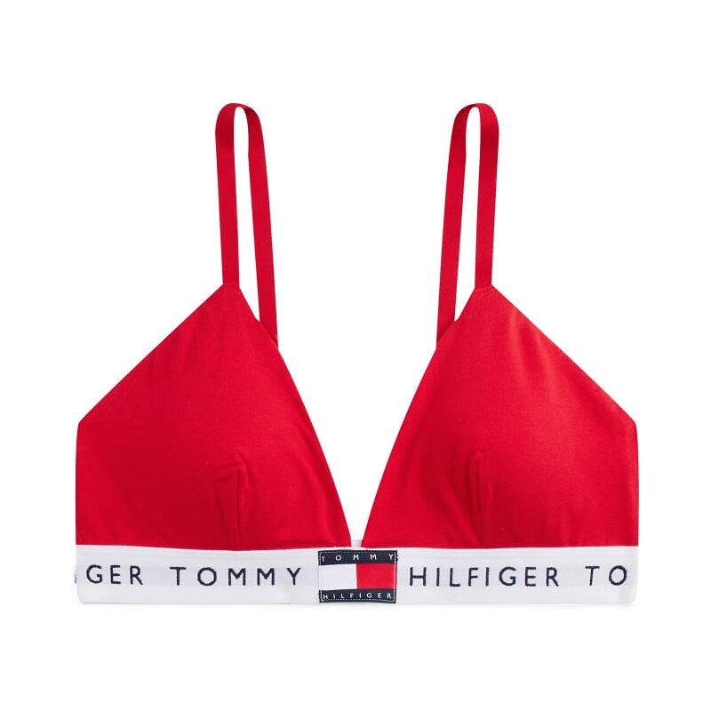 Tommy Hilfiger triangle bralette in red 109646083