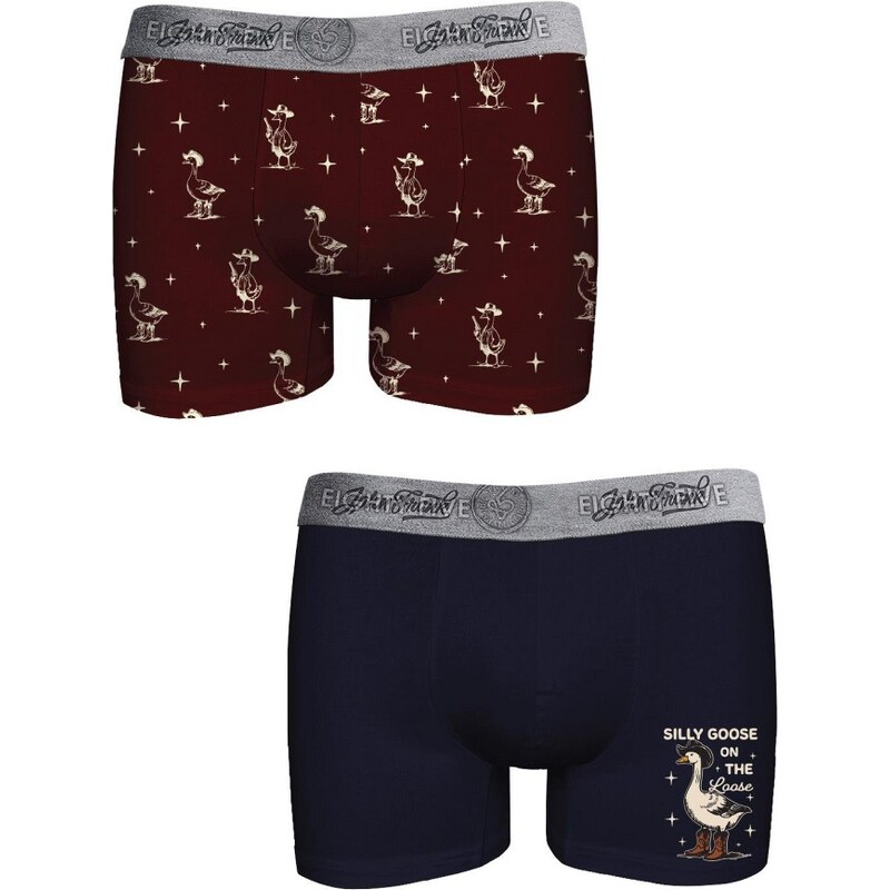Pánské boxerky John Frank JF2BEF42 2PACK