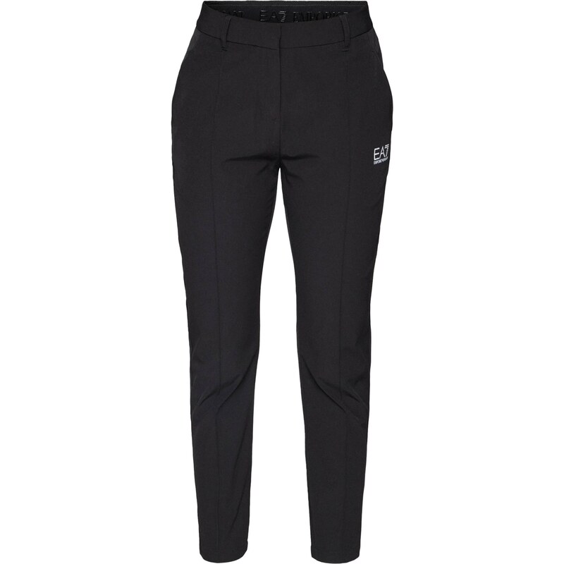 EA7 Emporio Armani Kalhoty černá / bílá