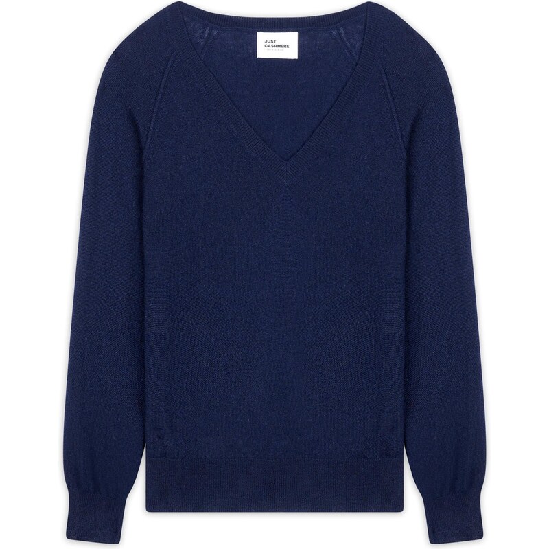 JUST CASHMERE Svetr Phoebe námořnická modř