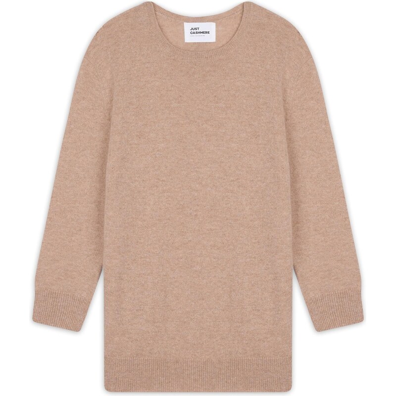 JUST CASHMERE Svetr Janice mokka 109650493