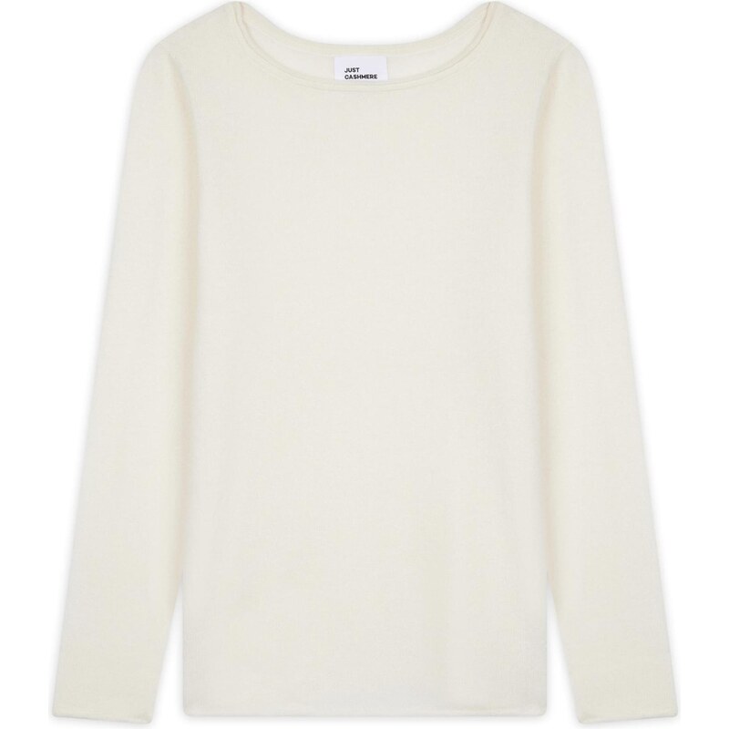 JUST CASHMERE Svetr Grace slonová kost 109650503