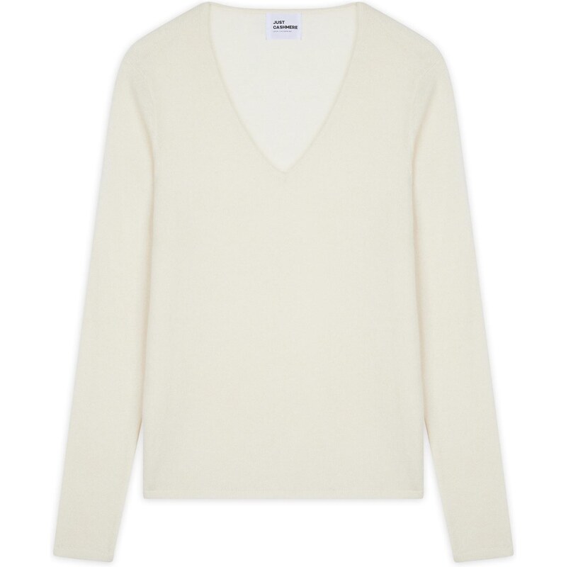 JUST CASHMERE Svetr Joan slonová kost