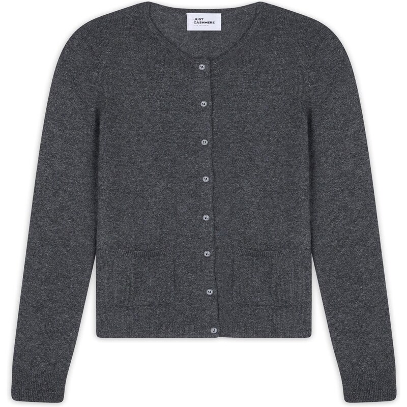 JUST CASHMERE Kardigan Katharine antracitová 109650488