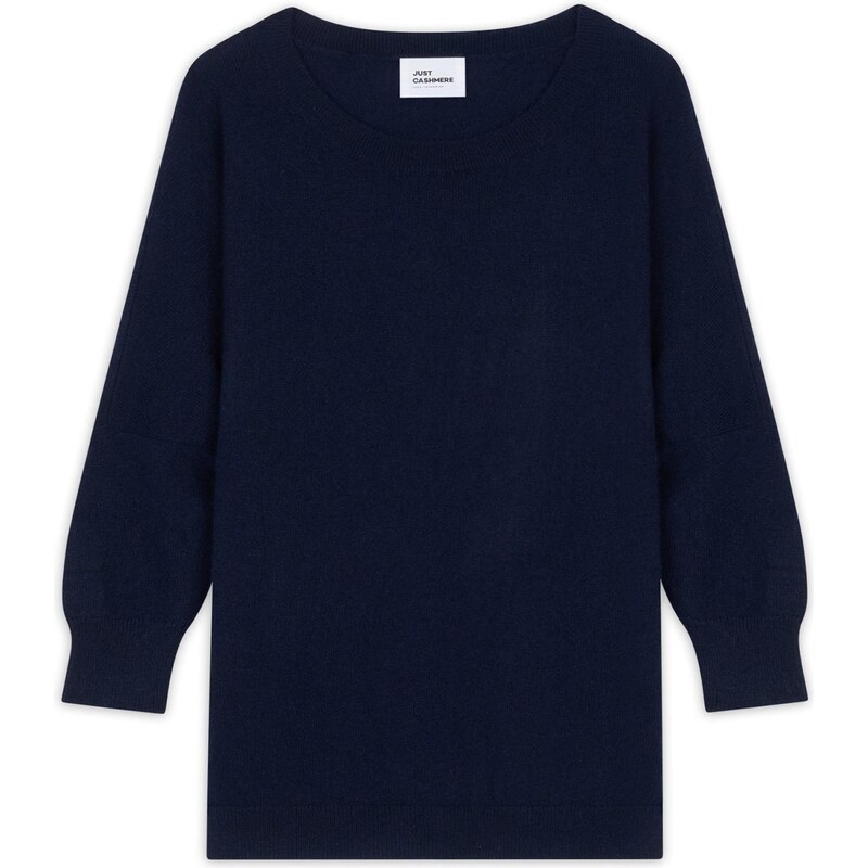 JUST CASHMERE Svetr Rebecca námořnická modř 109650506