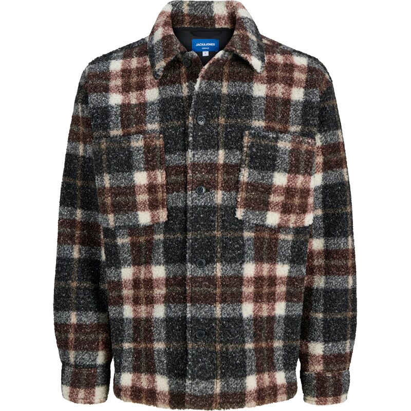 JACK & JONES Přechodná bunda JORBLEECKER světle hnědá / šedá /