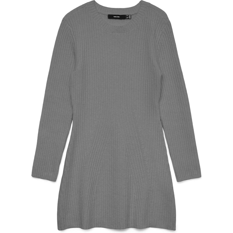 VERO MODA Úpletové šaty VMJosanna šedý melír