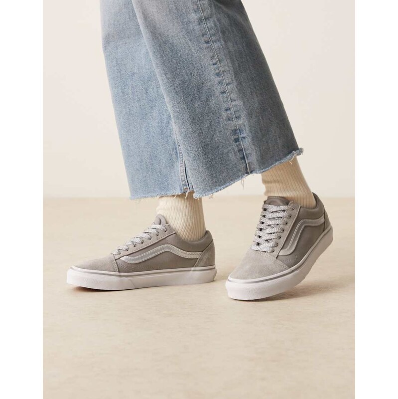 Vans Old Skool trainers with metallic detailing in grey 109676241