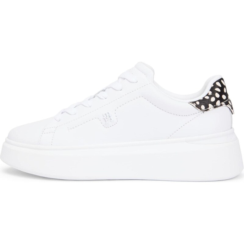 TOMMY HILFIGER Tenisky černá / bílá / offwhite